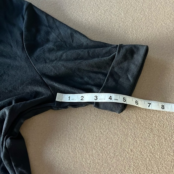 Ralph Lauren Women NWT Black Stretch Cotton V Neck Tee - 1X - Picture 11 of 13